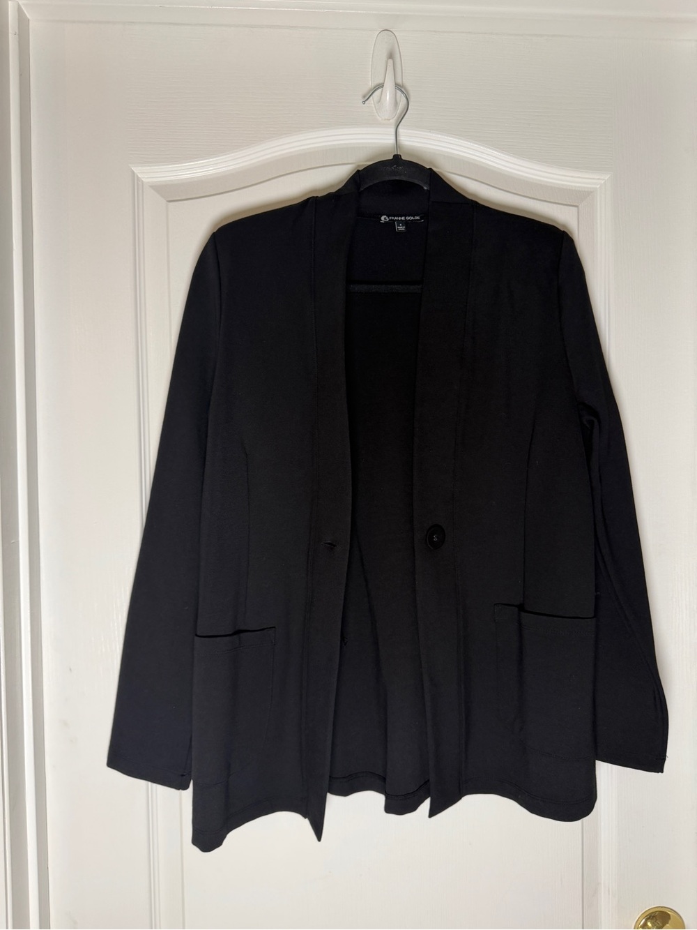 Black Open-Front Blazer Jacket